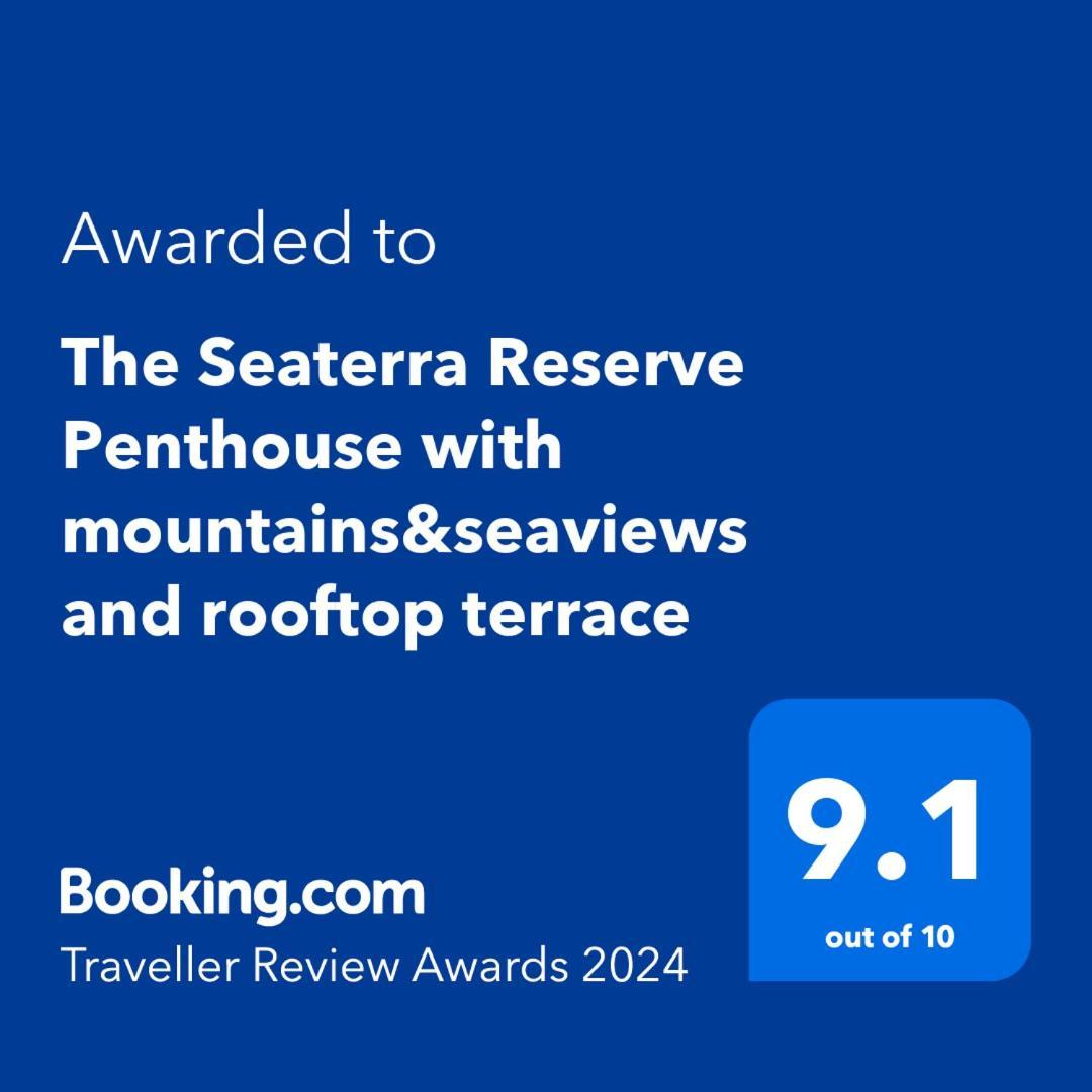 The Seaterra Reserve Penthouse With Mountains&Seaviews And Rooftop Terrace Akanthou Exteriör bild